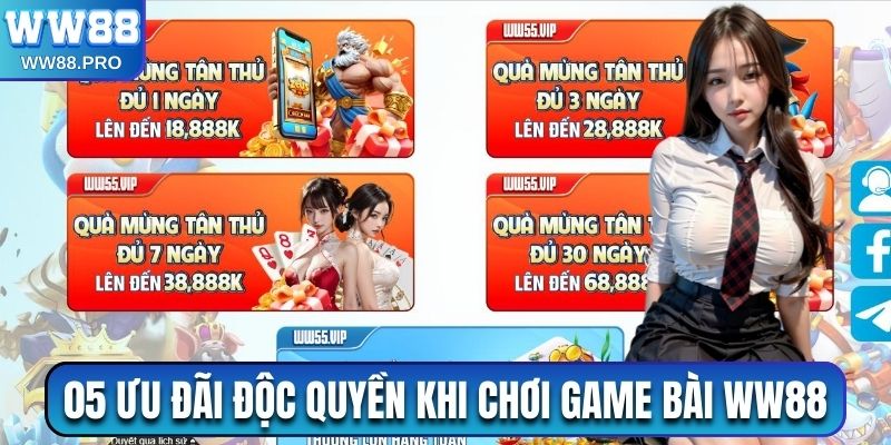 Điểm qua 05 ưu đãi độc quyền khi chơi game bài tại nhà cái