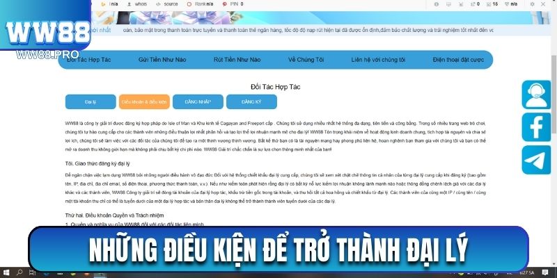 Những điều kiện cần hoàn thành để trở thành đại lý