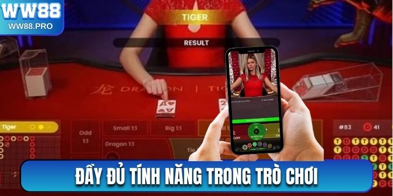 Xem xét về tính năng xuất hiện trong game bài Rồng Hổ